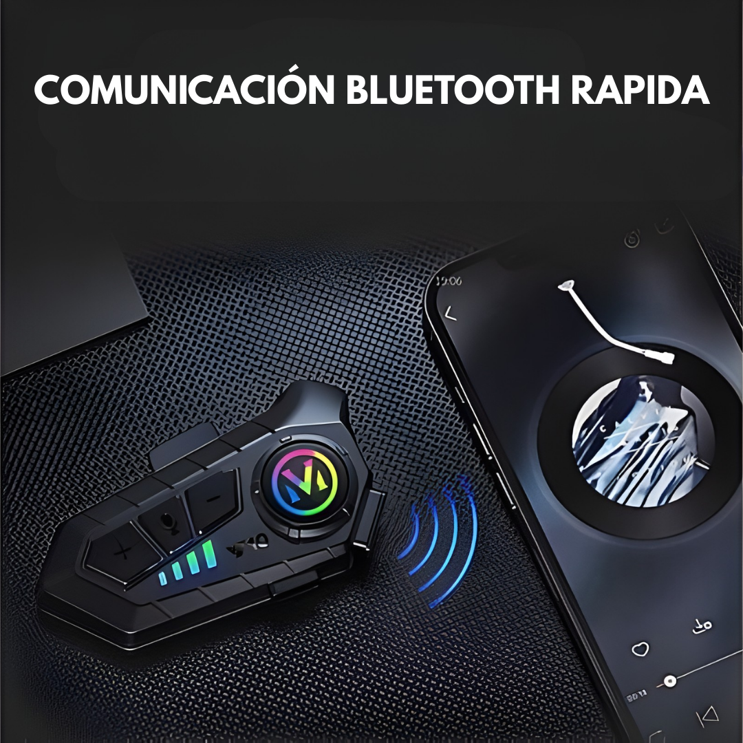 INTERCOMUNICADOR PARA CASCO Y10 – Comunicación clara, conexión inalámbrica y conducción más segura