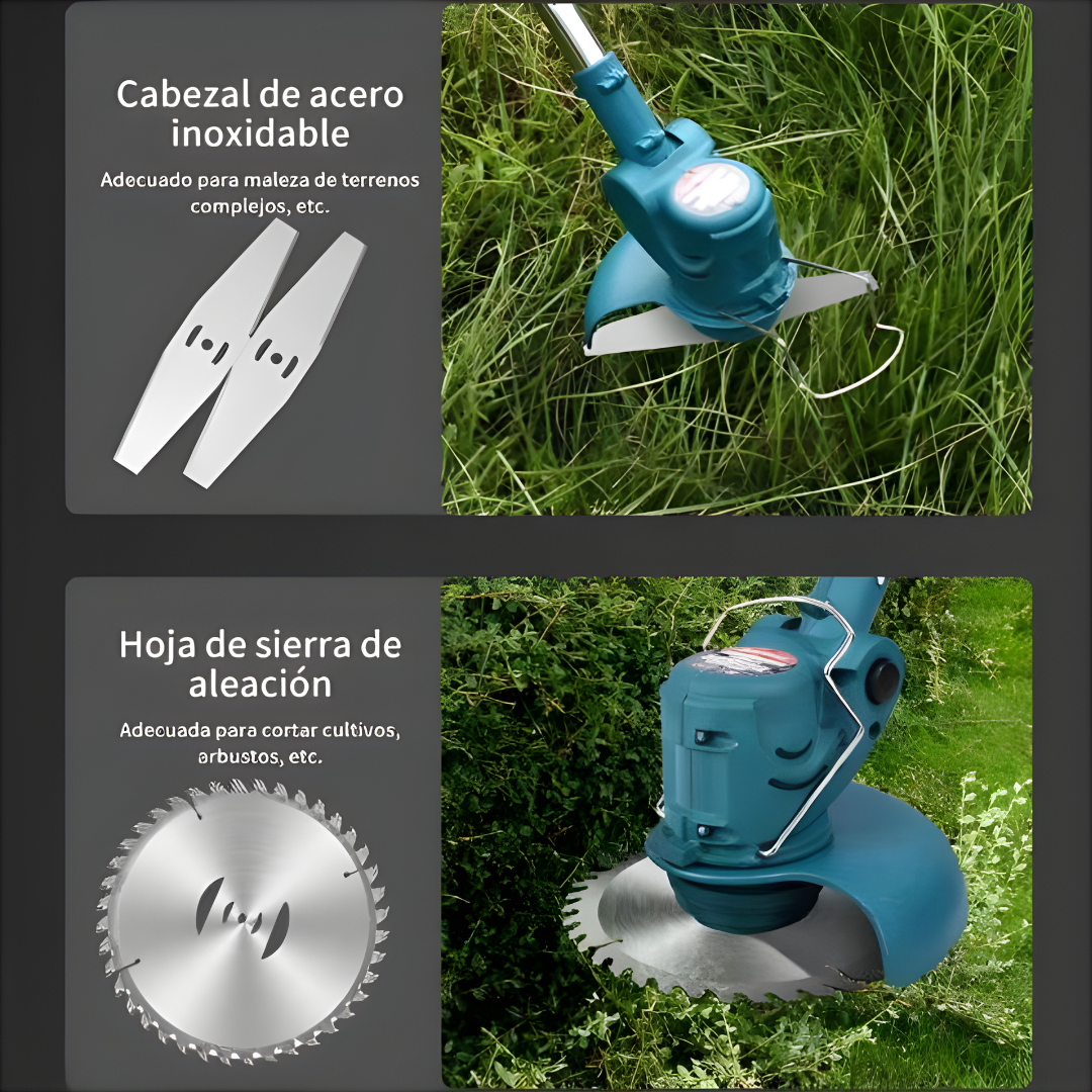 CORTADORA DE MALEZA – Potencia inalámbrica, corte eficiente y jardín siempre impecable
