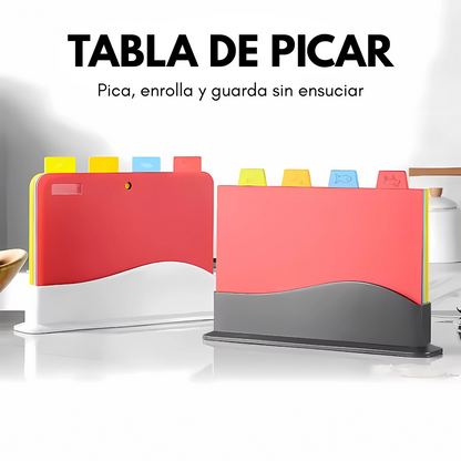 TABLA DE PICAR – Pica, enrolla y guarda sin ensuciar