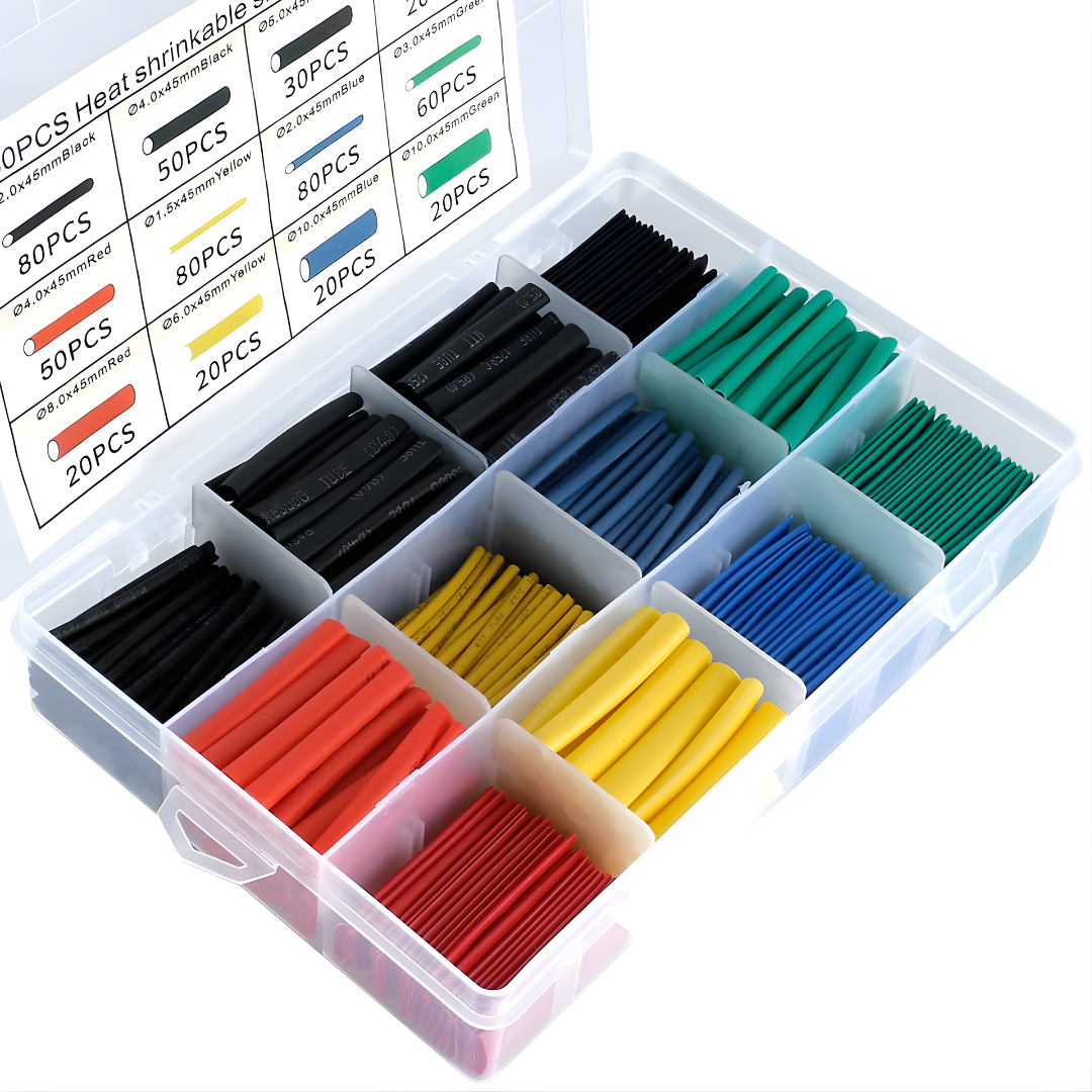 KIT DE TERMOENCOGIBLE COLORES – Aislamiento seguro, organización profesional y acabado limpio en cada conexión