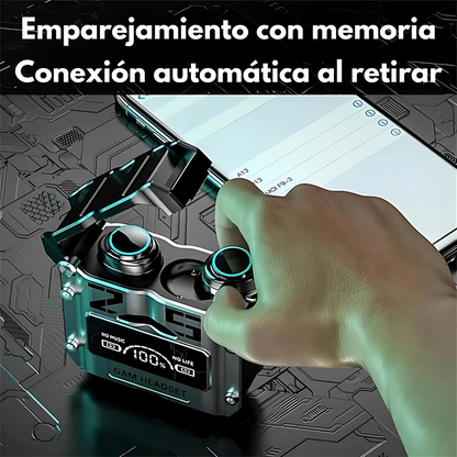 AURICULARES INALÁMBRICOS M25 – Sonido potente, estilo gamer y libertad total
