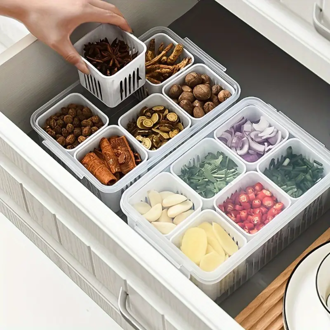 FRESH KEEPING BOX – Conserva tus alimentos frescos, ordenados y listos para servir