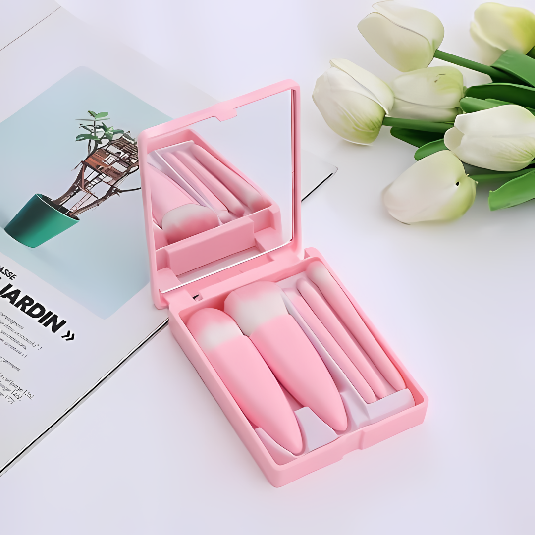 SET DE BROCHAS PARA MAQUILLAJE – Aplicación precisa, acabado profesional y maquillaje perfecto