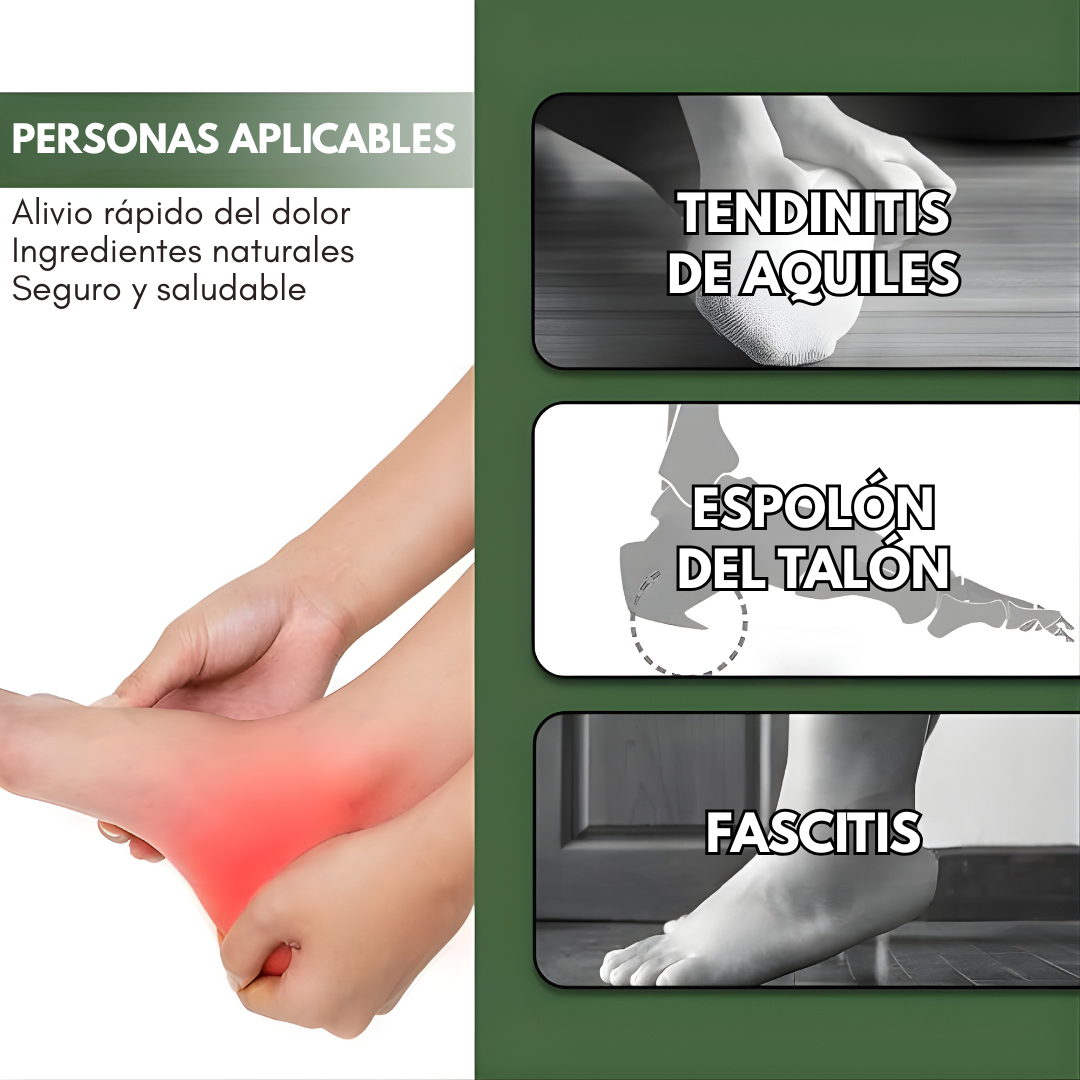 SPRAY ALIVIO DE DOLOR DE TALONES INSTANTÁNEO – Alivio inmediato, confort al caminar y bienestar diario para tus pies