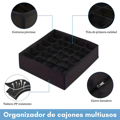 ORGANIZADOR DE ROPA INTERIOR CON ESPACIOS – Orden perfecto, cada prenda en su lugar