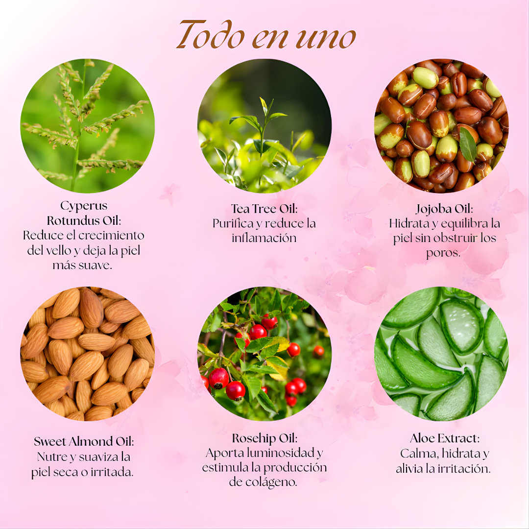 CYPERUS ROTUNDUS HAIR REMOVAL – Apoyo natural para reducir el crecimiento del vello y cuidar tu piel