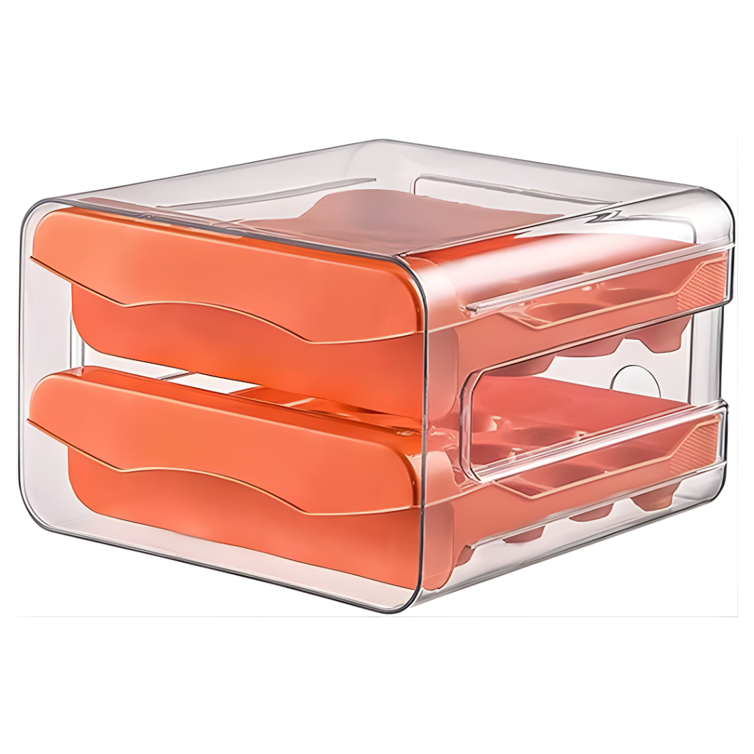 HUEVERA CON GAVETAS PARA 32 HUEVOS – Máxima organización, frescura prolongada y espacio optimizado en tu refrigerador