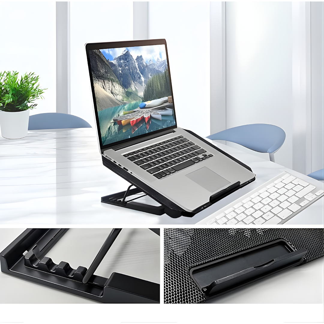 PAD ENFRIADOR DOBLE NOTEBOOK – Doble ventilación, mayor rendimiento y protección térmica avanzada