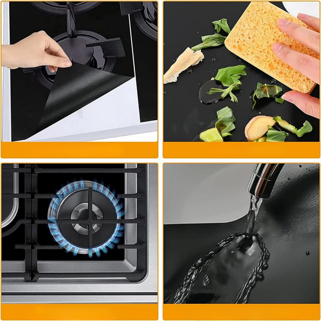 PROTECTOR DE ESTUFA DE GAS (PACK x2) – Cocina más limpia, protección duradera y limpieza sin esfuerzo