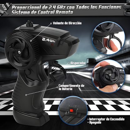 CAR RACING JUGUETE F110A – Velocidad extrema, giros 360° y diversión todoterreno sin límites