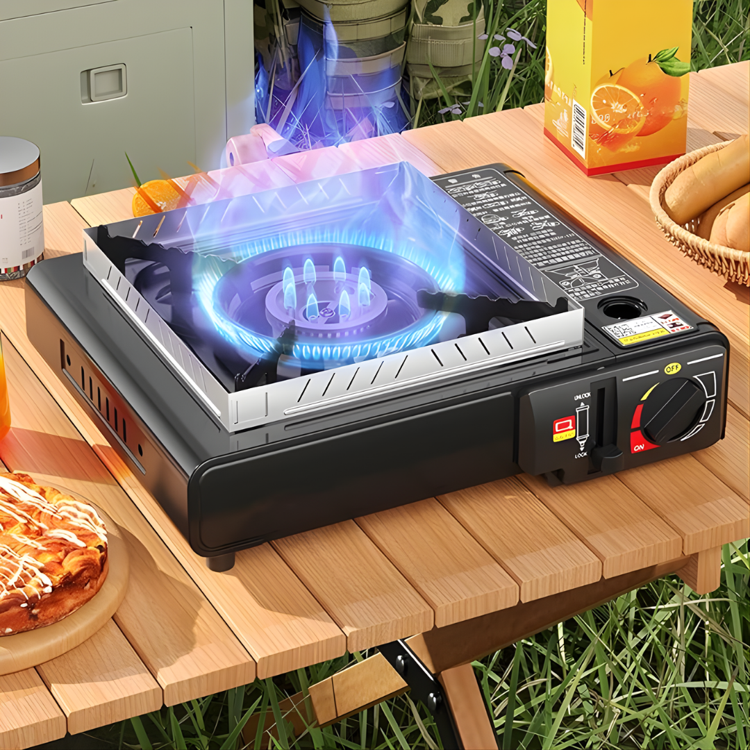 ESTUFA PORTÁTIL DE GAS – Cocina en cualquier lugar, calor potente y practicidad total