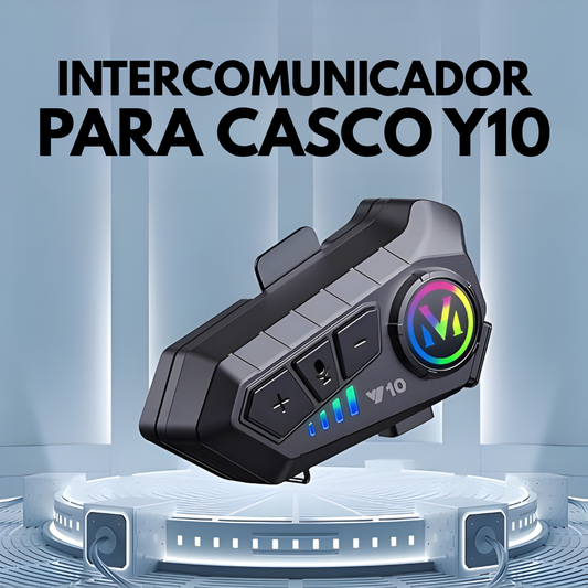 INTERCOMUNICADOR PARA CASCO Y10 – Comunicación clara, conexión inalámbrica y conducción más segura