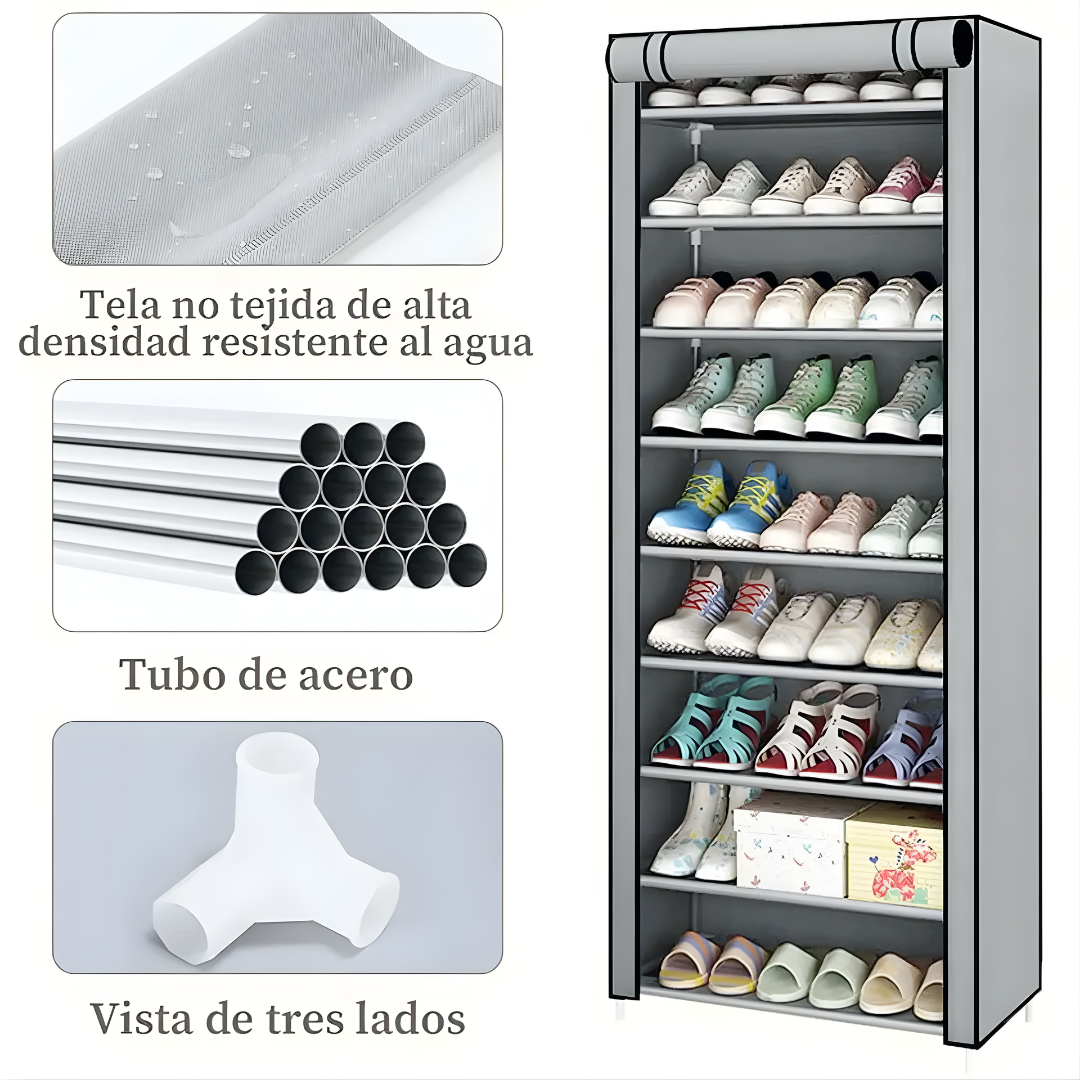ZAPATERA DE TELA – Organización inteligente, ahorro de espacio y zapatos siempre ordenados