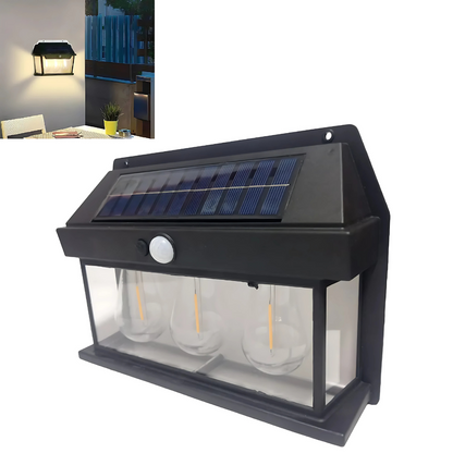LÁMPARA SOLAR DE PARED LED CON SENSOR DE MOVIMIENTO – Iluminación automática y sin cables