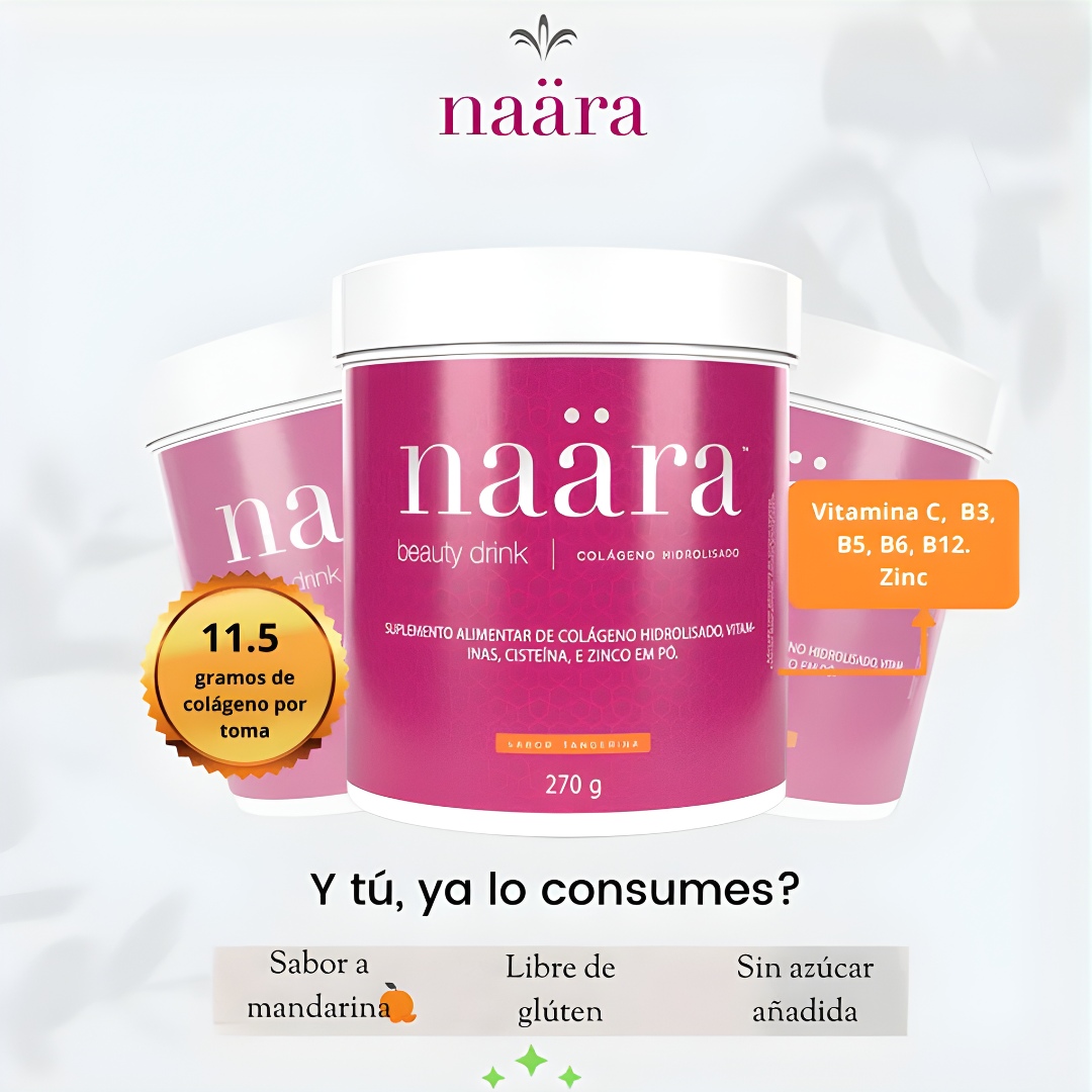 NAARA (Mandarina) – Belleza desde adentro, piel más firme y un sabor irresistible que transforma tu rutina