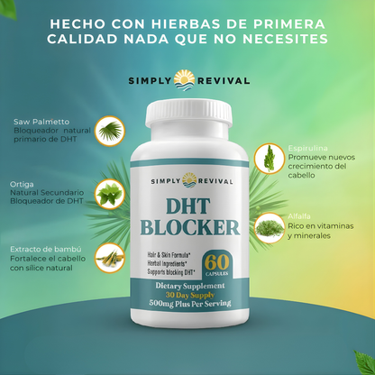 DHT BLOCKER – Control avanzado de caída, fortalecimiento capilar y crecimiento más sano desde la raíz