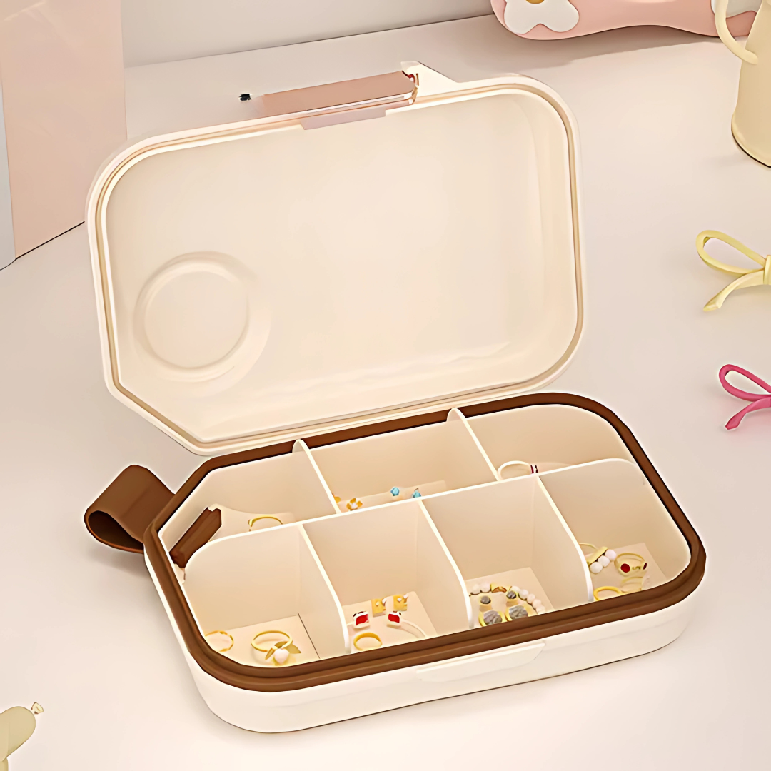 PASTILLERO CARAMELO EXTRA GRANDE – Organiza tus medicamentos con estilo y practicidad
