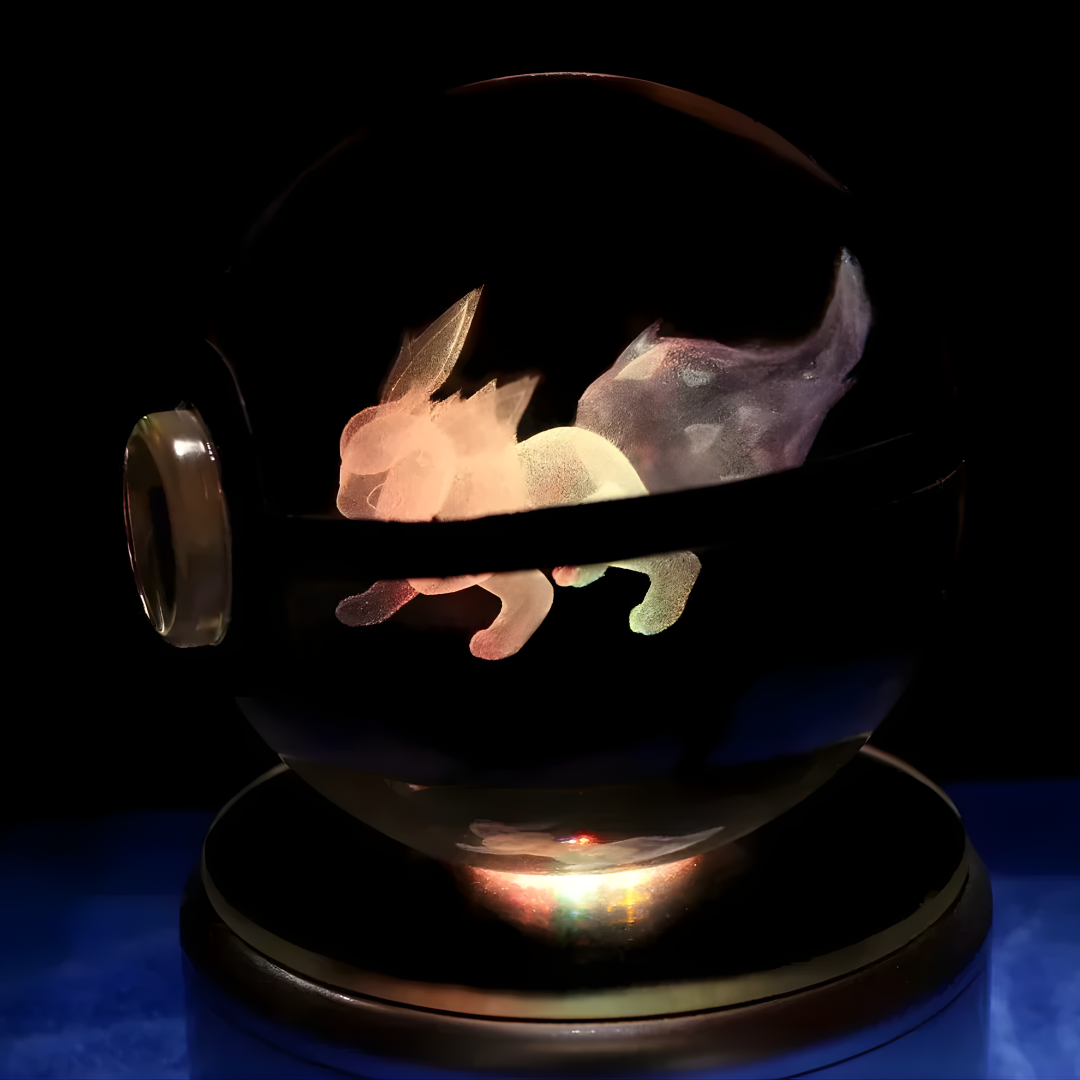 POKEBALL CRISTAL 3D LUMINOSA – Magia, luz y colección en una esfera legendaria