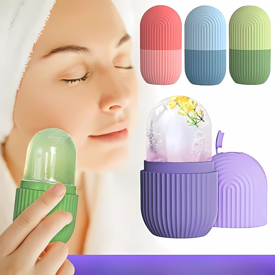 RODILLO FACIAL DE HIELO FACE ICE CONTOUR (PACK X2) – Refresca, desinflama y tonifica tu piel al instante