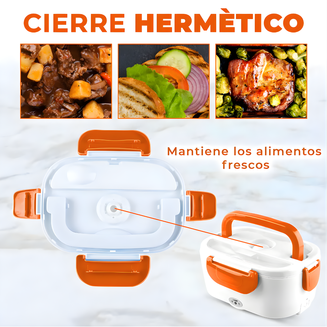 LONCHERA ELÉCTRICA PORTÁTIL DE CALENTAMIENTO RÁPIDO – Comida caliente en minutos, practicidad total y alimentación sin complicaciones