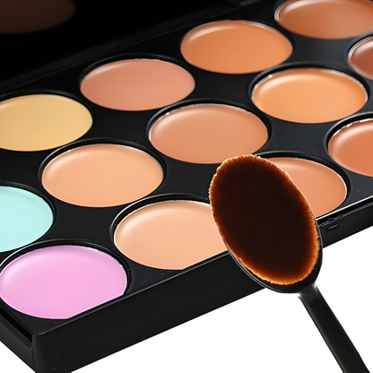 BROCHA OVAL DE MAQUILLAJE – Aplicación uniforme, acabado profesional y piel impecable