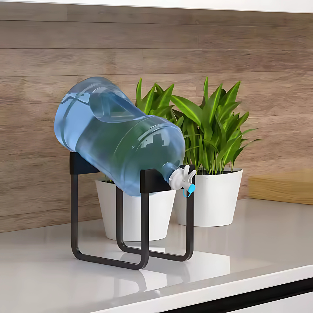 SOPORTE DE TAMBO DE AGUA – Organización, estabilidad y altura perfecta para tu botellón