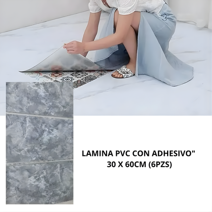 PANEL AUTO ADHESIVO PVC Y ESPUMA 30×60CM (PACK x2) – Renovación rápida, instalación fácil y paredes con estilo