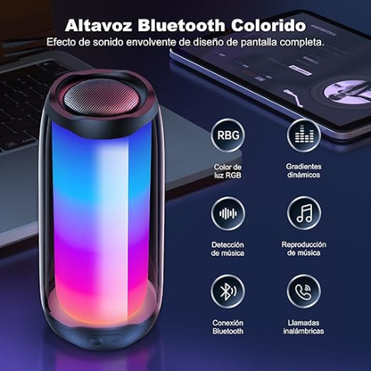 BOCINA CON LUCES LED – Potencia, estilo y ambiente en un solo dispositivo