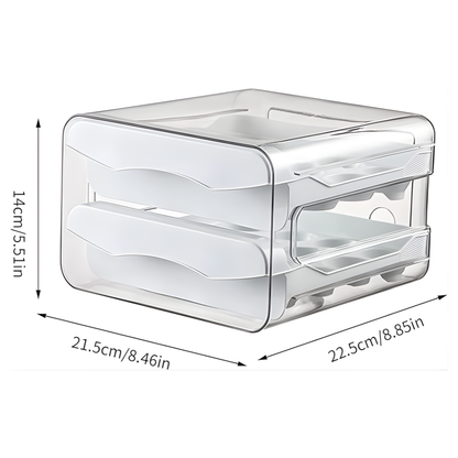 HUEVERA CON GAVETAS PARA 32 HUEVOS – Máxima organización, frescura prolongada y espacio optimizado en tu refrigerador