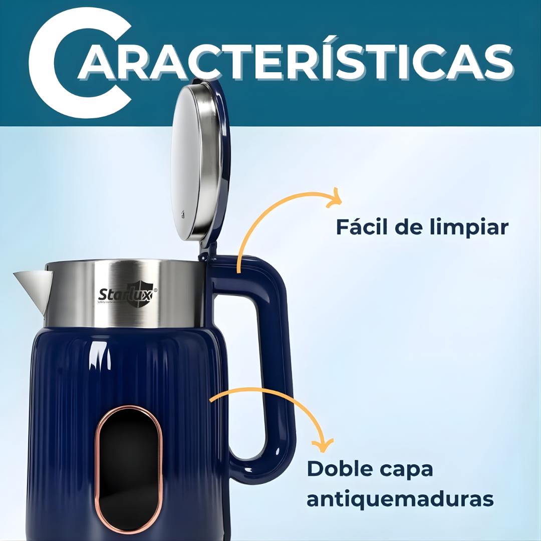 HERVIDOR ELÉCTRICO – Agua caliente en minutos, practicidad diaria y seguridad en cada uso
