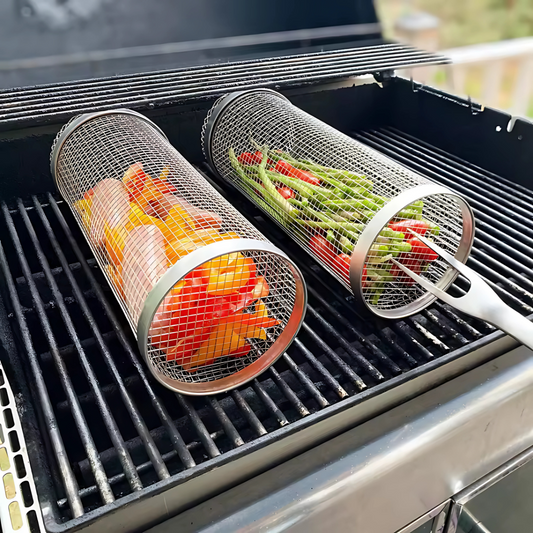 ROLLER PARA PARRILLA – Asado uniforme sin que nada se caiga