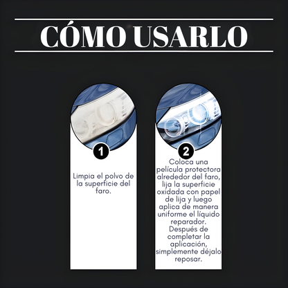 REPARADOR DE FAROS – Claridad restaurada, brillo renovado y conducción más segura en minutos