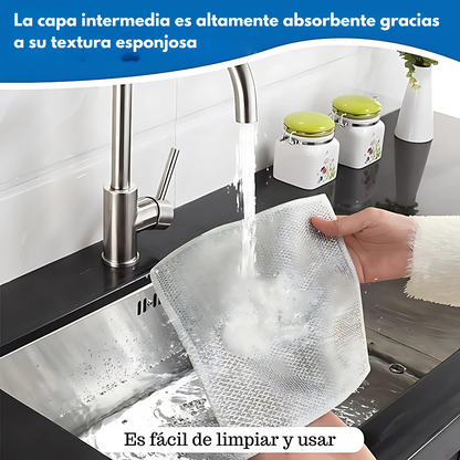 TRAPOS DE ALAMBRE MULTIUSOS (PACK X5) – Limpieza profunda sin rayar tus superficies