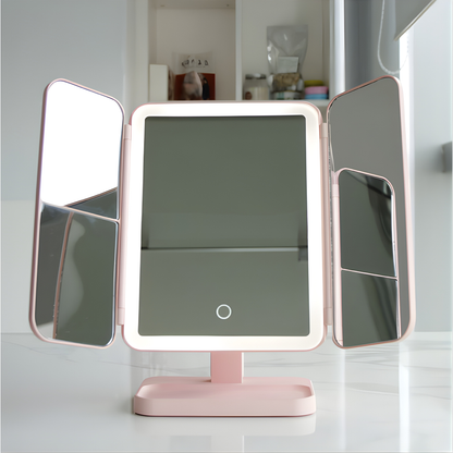ESPEJO CON LUZ LED – Iluminación perfecta, diseño compacto y acabado profesional en tu rutina de belleza