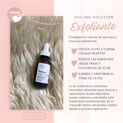 ORDINARY SOLUCIÓN EXFOLIANTE DE AHA 30% + BHA 2% – Renovación profunda y piel visiblemente más joven