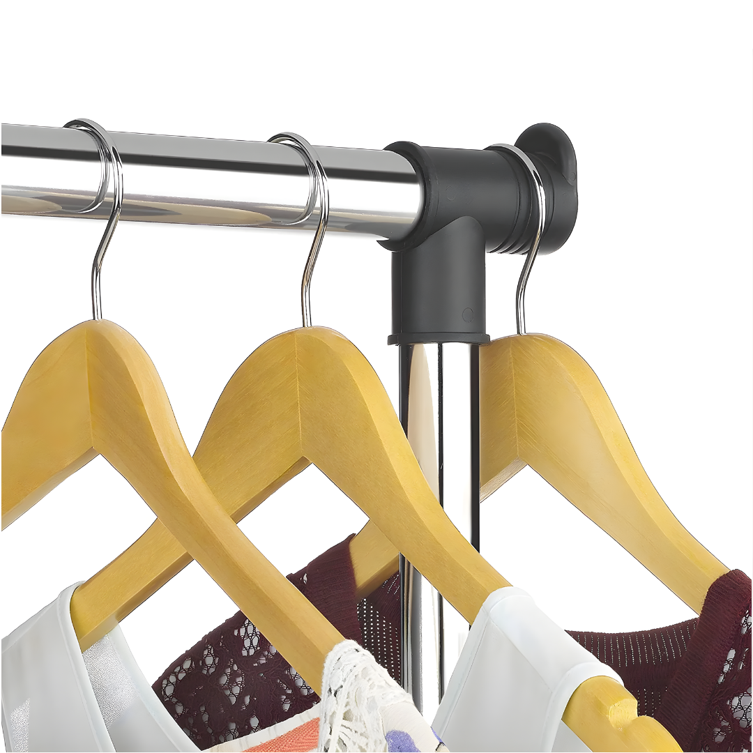 PERCHERO DOBLE ALTURA AJUSTABLE – Organización vertical, mayor capacidad y orden inteligente para tu hogar