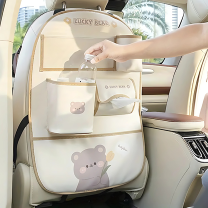 ORGANIZADOR TRASERO PARA ASIENTO DE AUTO – Orden y protección en cada viaje
