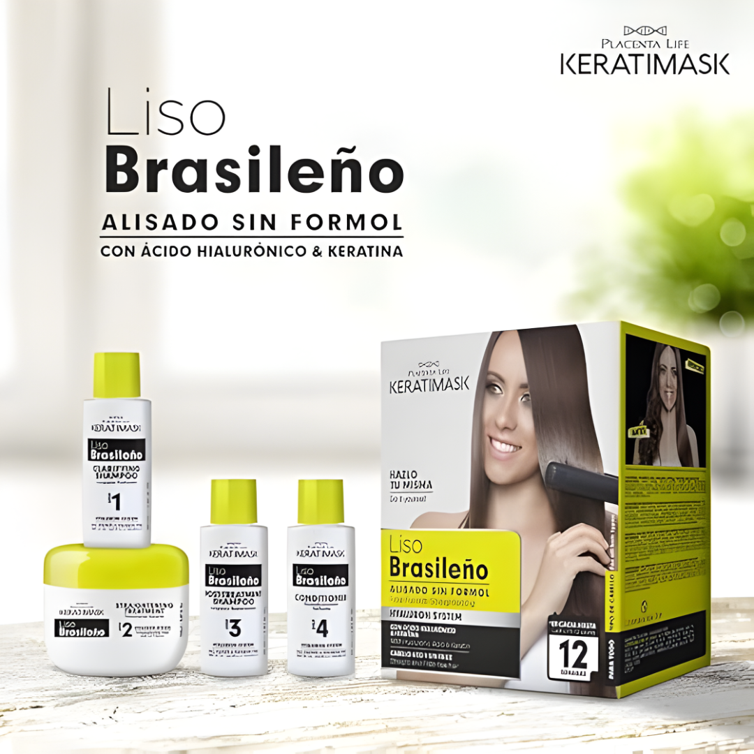 KIT ALISADO BRASILEÑO + TRATAMIENTO POST-ALISADO – Cabello liso, suave y sin frizz con resultados de salón desde casa