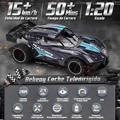 CAR RACING JUGUETE F110A – Velocidad extrema, giros 360° y diversión todoterreno sin límites