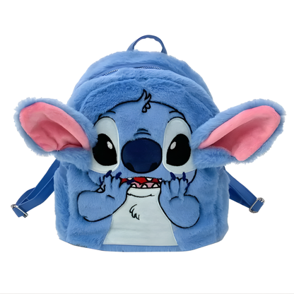 MOCHILA STITCH PELUCHE KAWAII – Suavidad adorable, estilo único y compañía perfecta para tu día a día