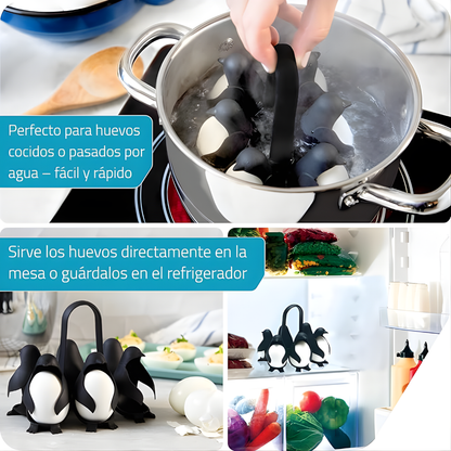 COCEDOR DE HUEVOS PINGÜINOS – Cocina práctica, diseño adorable y huevos perfectamente cocidos sin esfuerzo