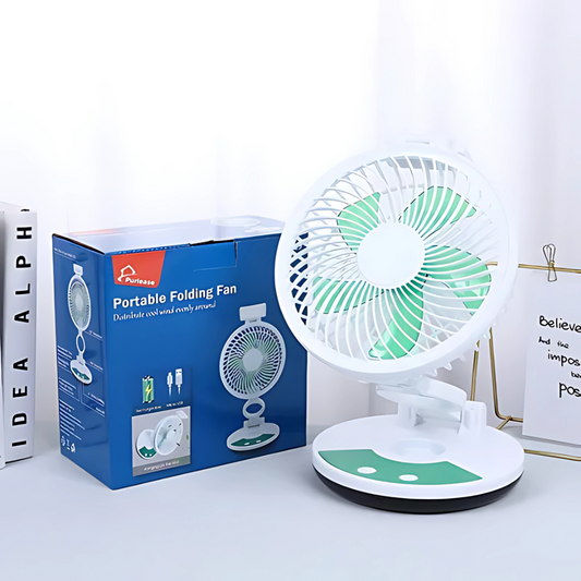 VENTILADOR FOLDEABLE – Frescura portátil en cualquier lugar