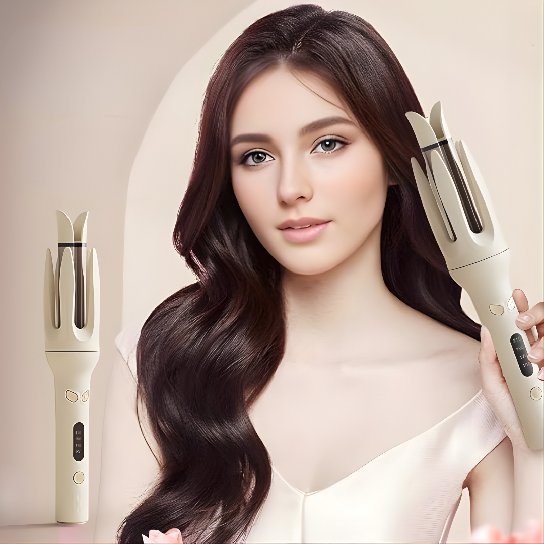 RIZADOR DE PELO AUTOMÁTICO INALÁMBRICO – Rizos perfectos sin esfuerzo, libertad total y estilo profesional en minutos