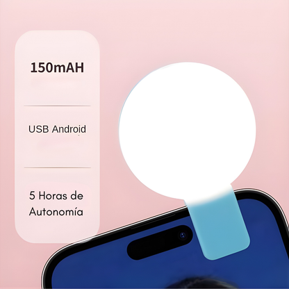 LUZ MINI Q SELFIE (Pack por 2) – Iluminación perfecta, fotos nítidas y brillo profesional en cualquier momento