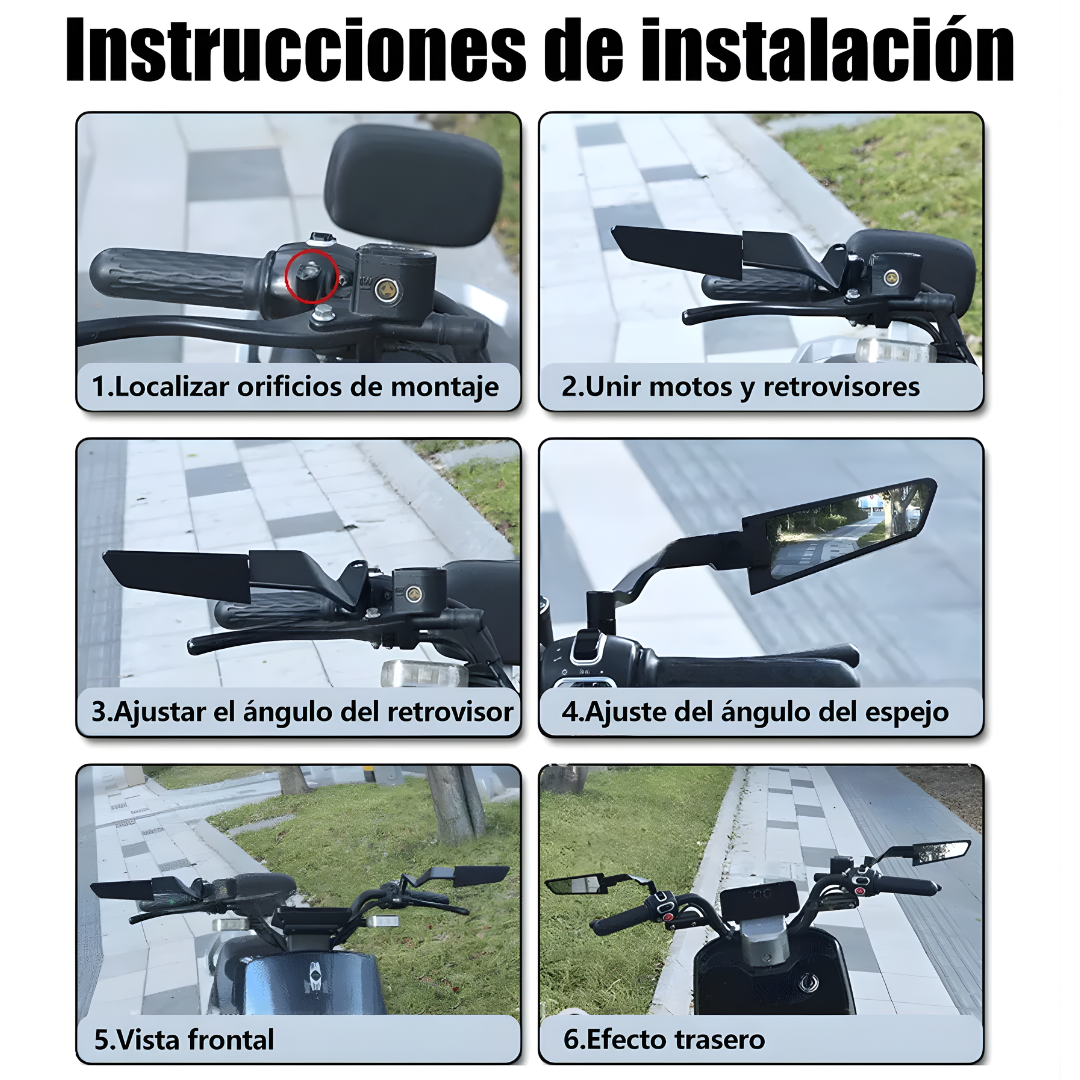 RETROVISOR TIPO ALERÓN – Estilo deportivo, visión amplia y conducción más segura