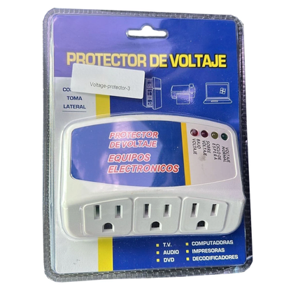 PROTECTOR DE VOLTAJE 3 ENTRADAS – Seguridad y estabilidad para tus equipos eléctricos