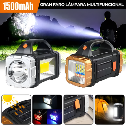 LÁMPARA LED MULTIFUNCIONAL NARANJA – Potencia extrema, diseño resistente y luz confiable en cualquier momento