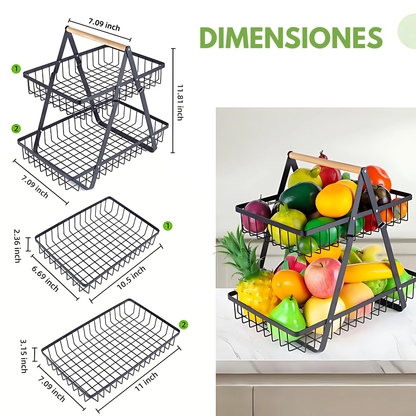 RACK ORGANIZADOR – Maximiza el espacio en tu cocina o sala