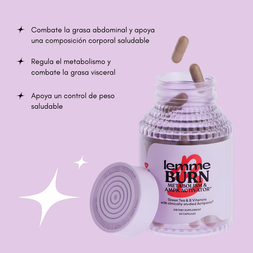 LEMME BURN – Apoya tu metabolismo, quema grasa abdominal y favorece una composición corporal saludable