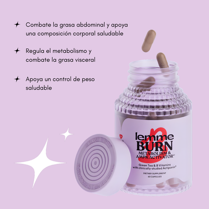 LEMME BURN – Apoya tu metabolismo, quema grasa abdominal y favorece una composición corporal saludable